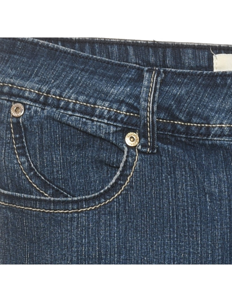 Dark Wash Y2K Handpainted Straight-Fit Jeans - W30 L31