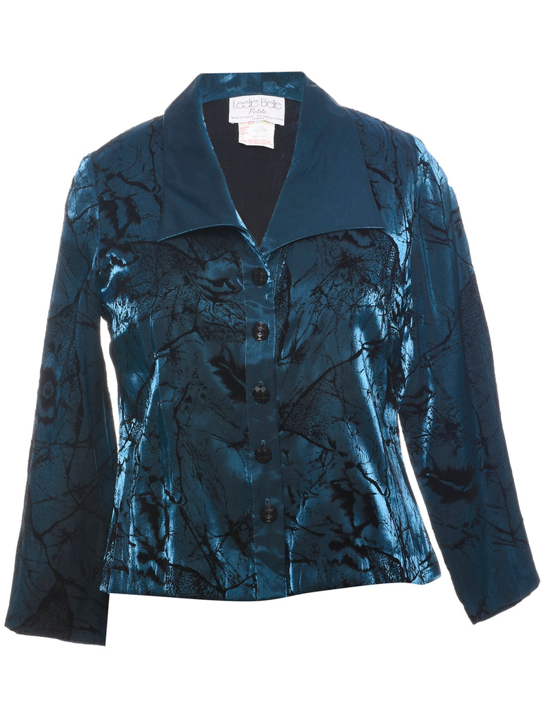 Devore Metallic Evening Jacket - M