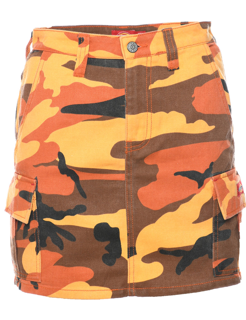 Dickies Camouflage Print Pencil Skirt - S