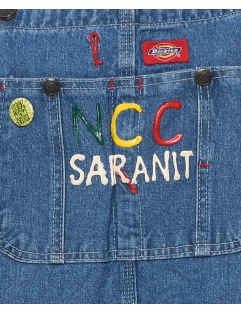 Dickies Medium Wash Dungarees - W38 L30