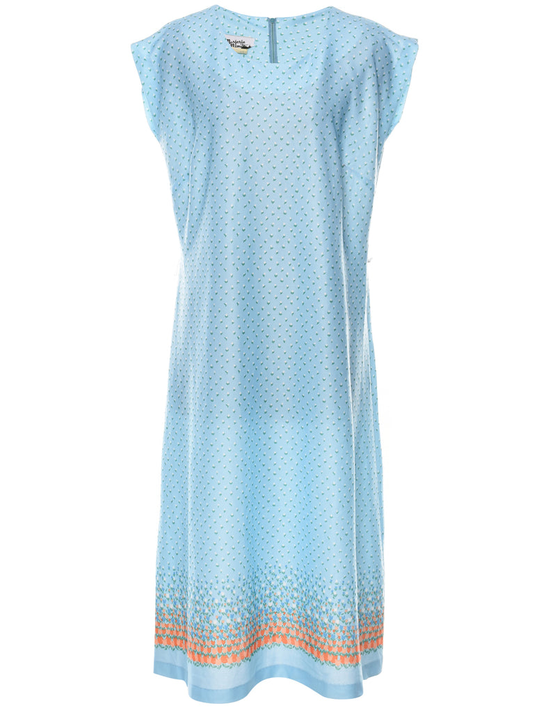 Ditzy Floral Print Dress - L