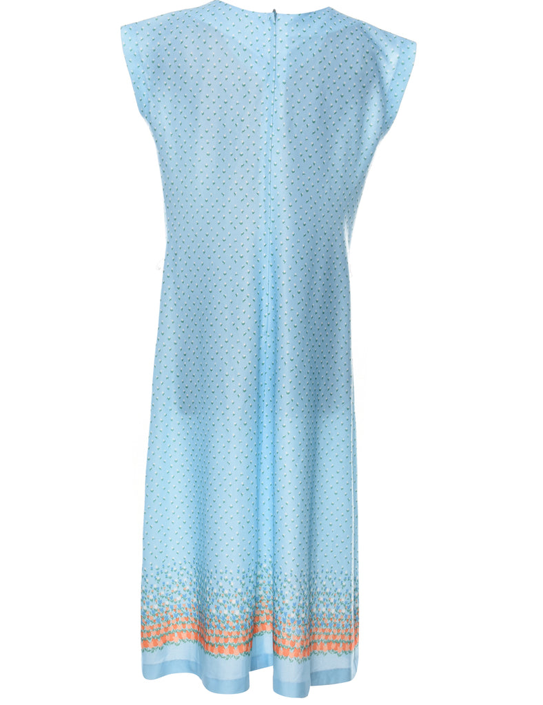 Ditzy Floral Print Dress - L