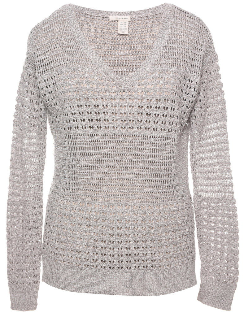 DKNY Crochet Jumper - M