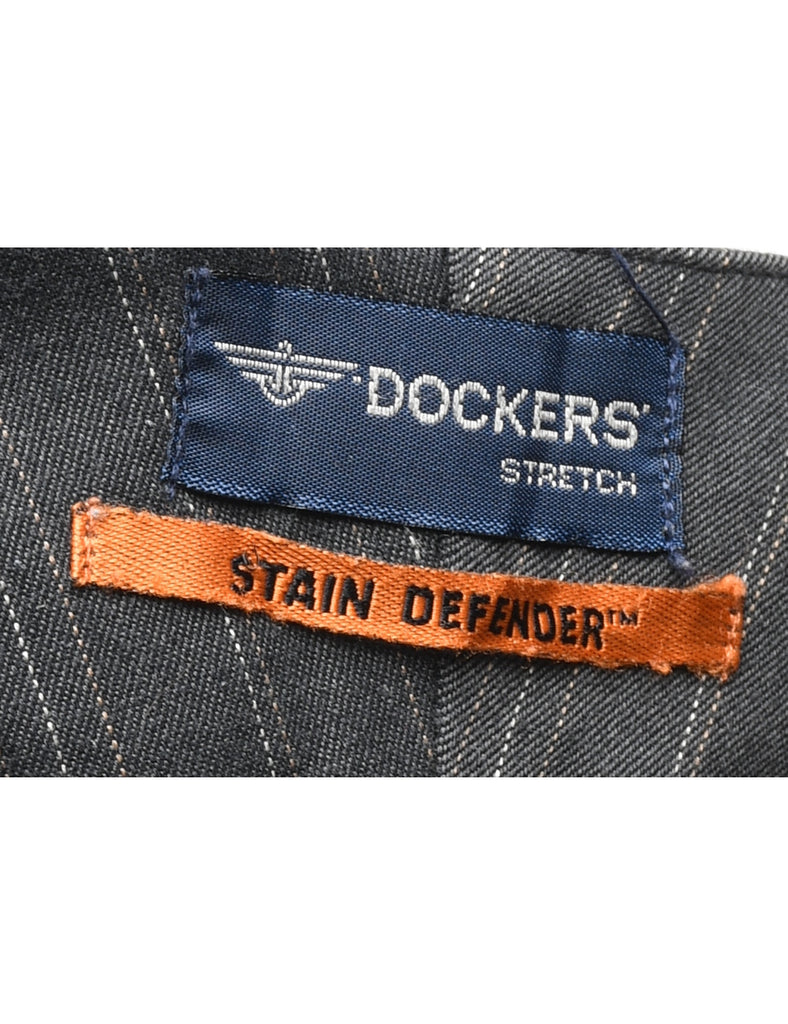 Dockers Pinstriped Grey Trousers - W30 L32