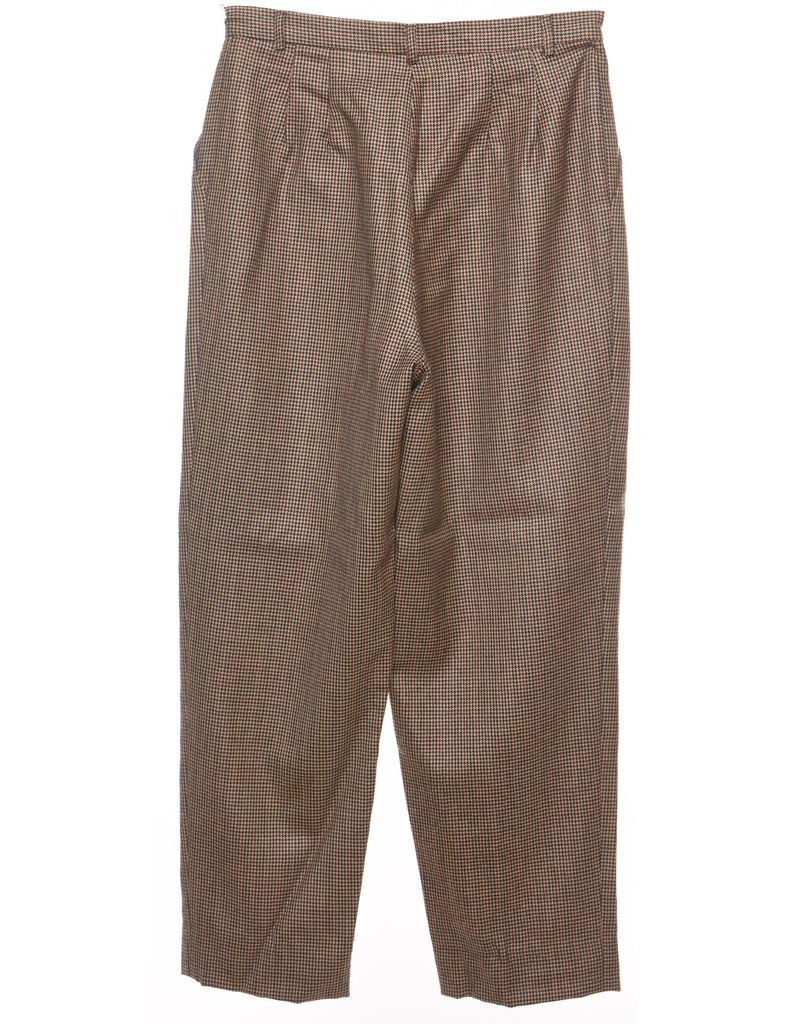 Dogtooth Tapered Trousers - W28 L27