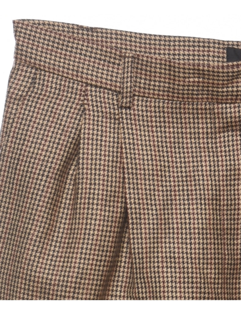 Dogtooth Tapered Trousers - W28 L27