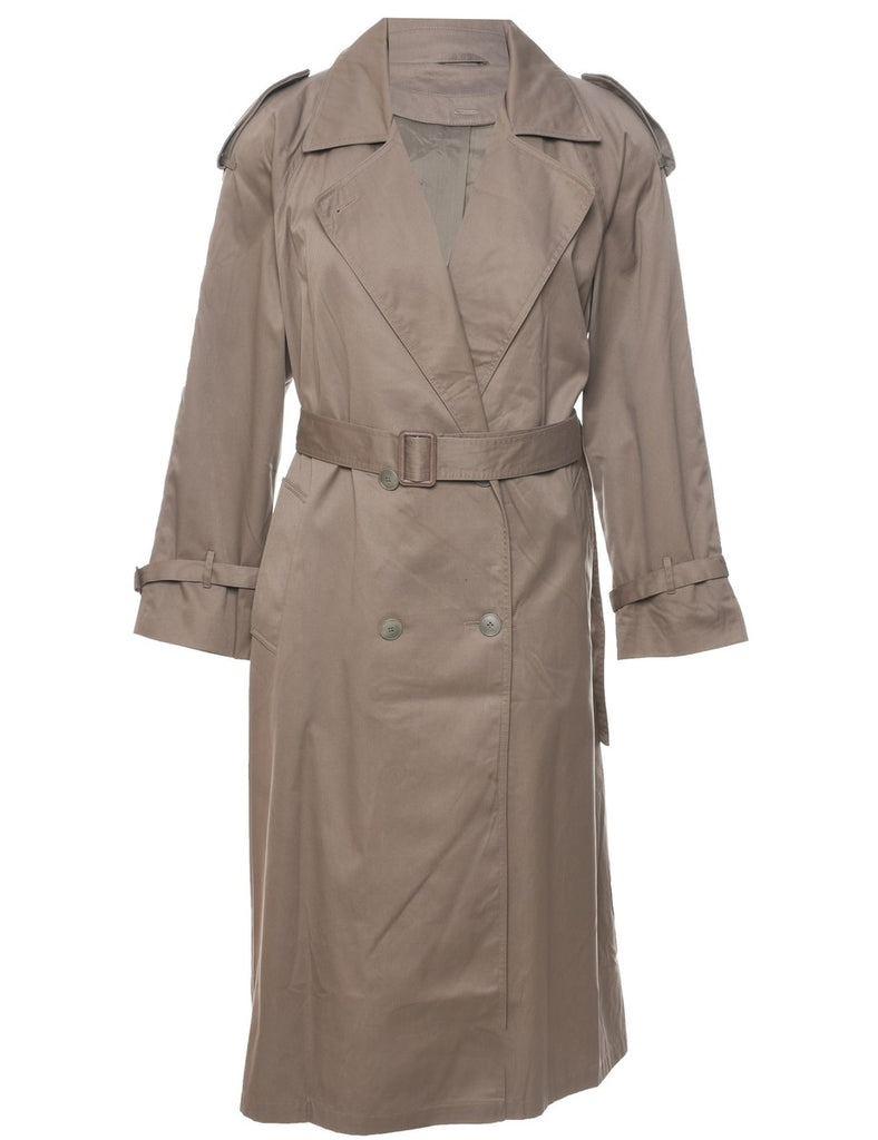 Double Breasted Trench Coat - L