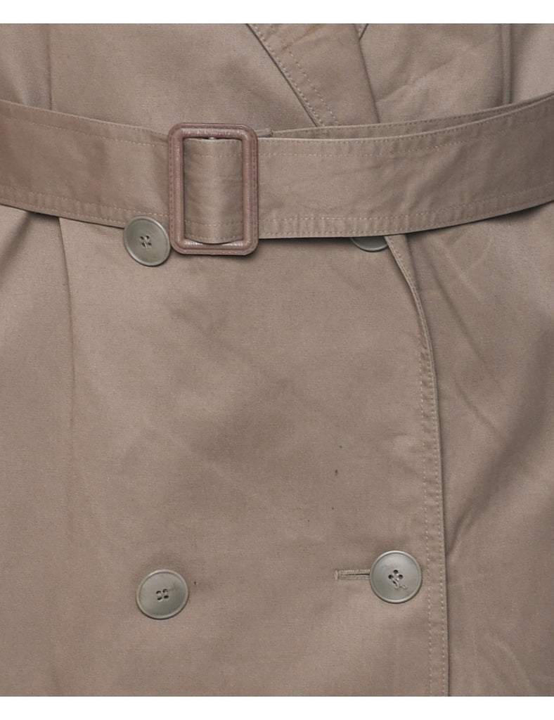 Double Breasted Trench Coat - L