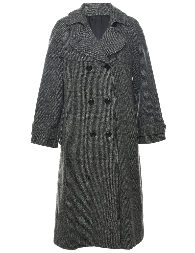 Double Breasted Wool Coat - M