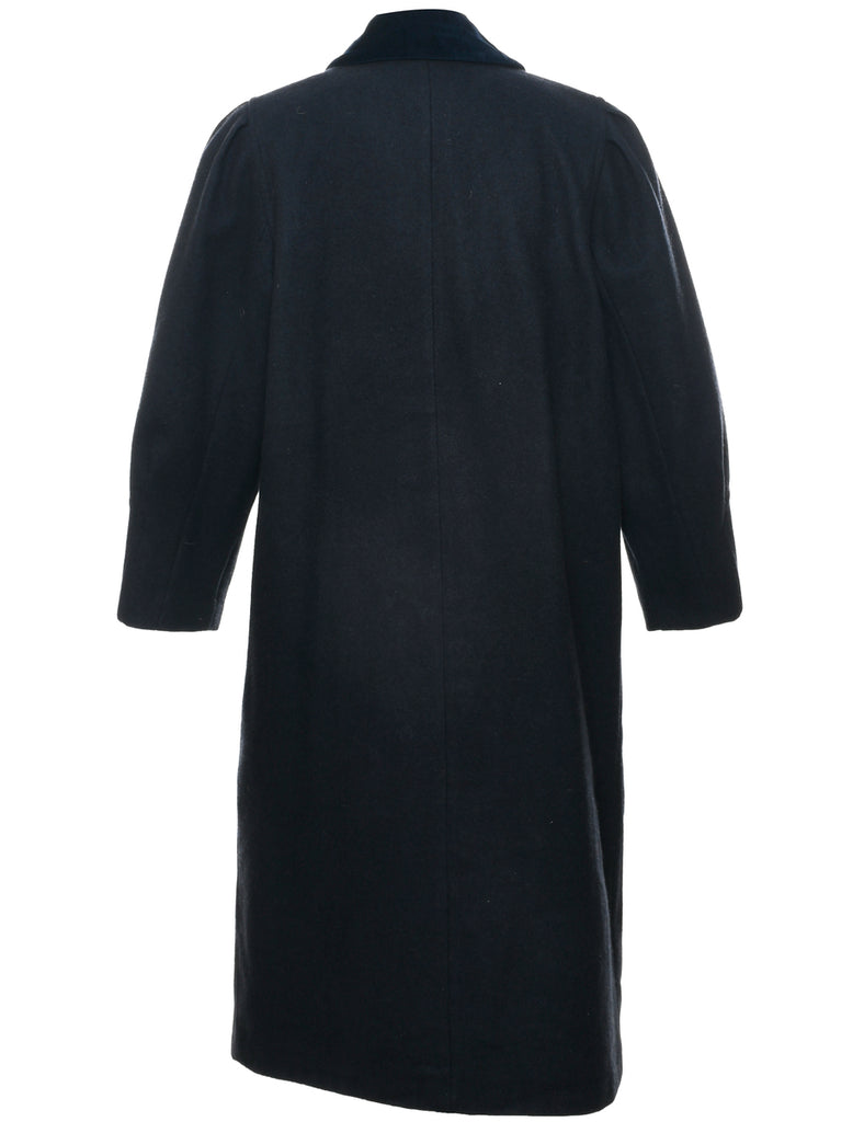 Double Breasted Wool Coat - L