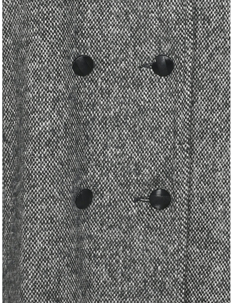 Double Breasted Wool Coat - M