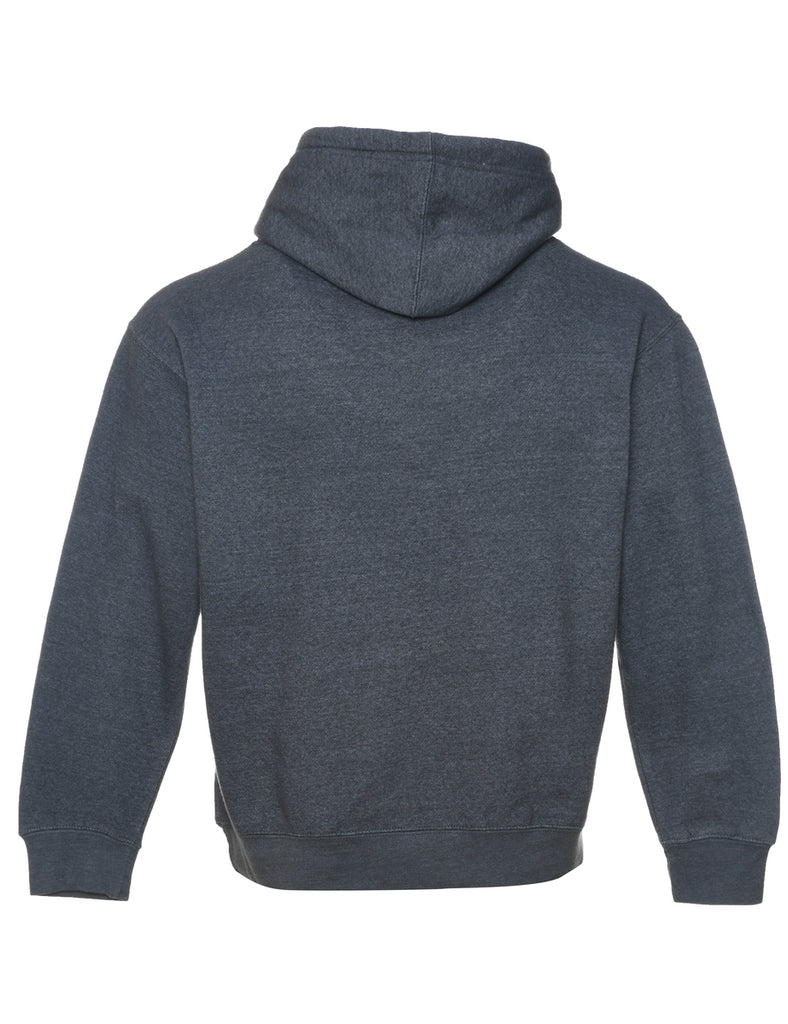 Duke Dark Grey & Blue Embroidered Sweatshirt - M