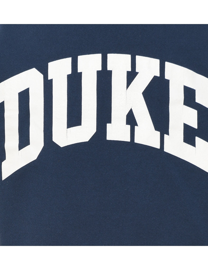 Duke Navy & White Printed Sweatshirt - S