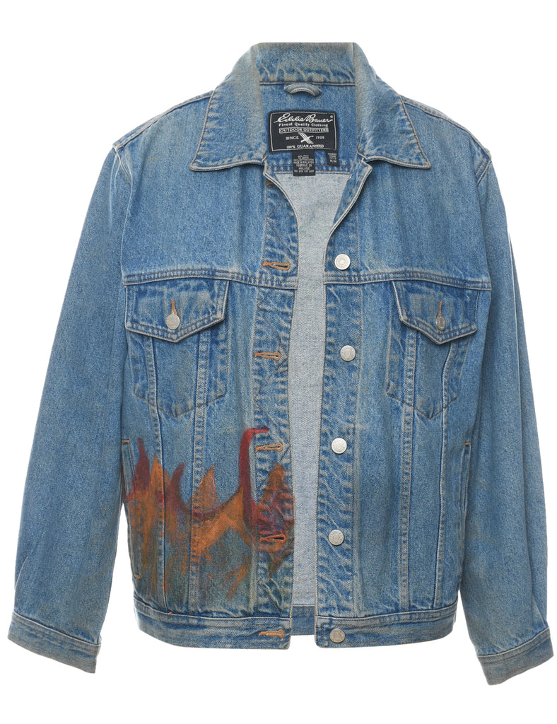 Eddie Bauer Customised Denim Jacket - M