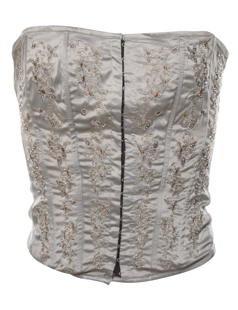 Embellished Beaded Corset - S