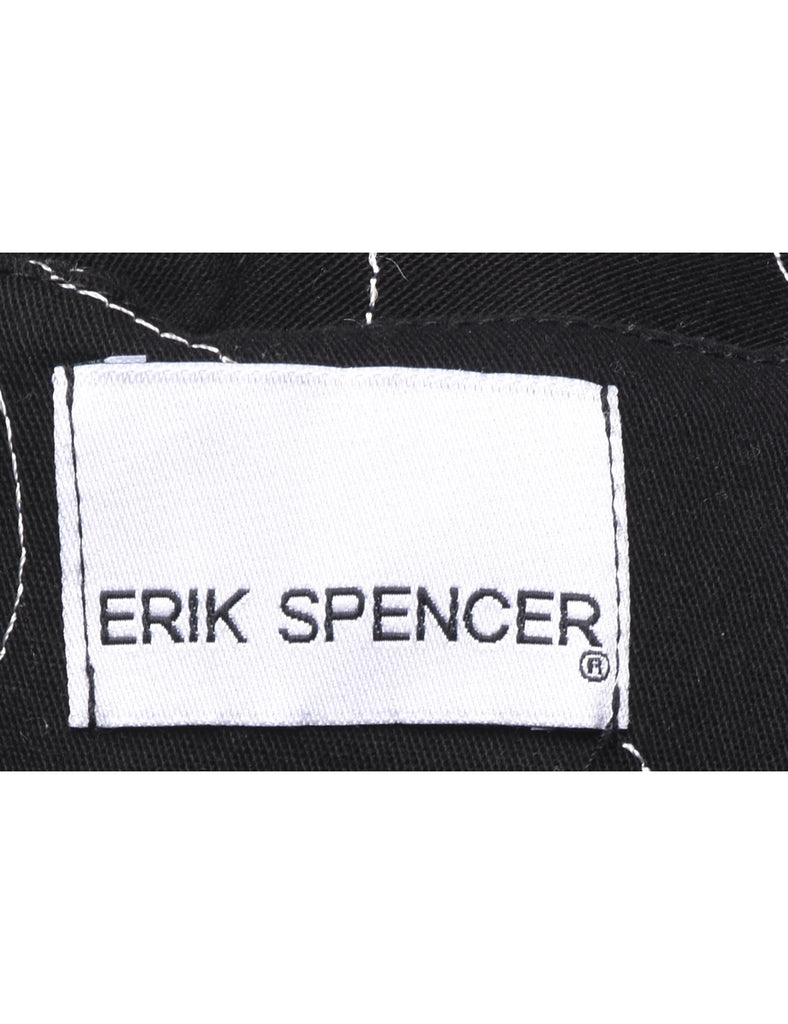 Embroidered Black Trousers - W34 L29