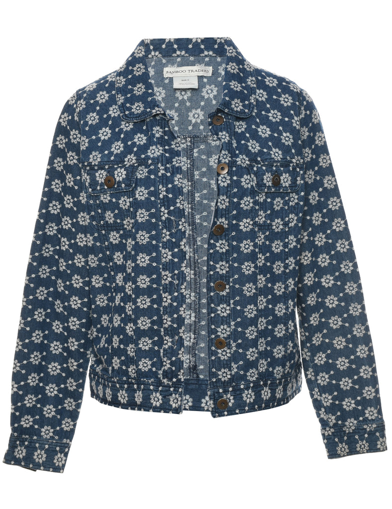 Embroidered Denim Jacket - S