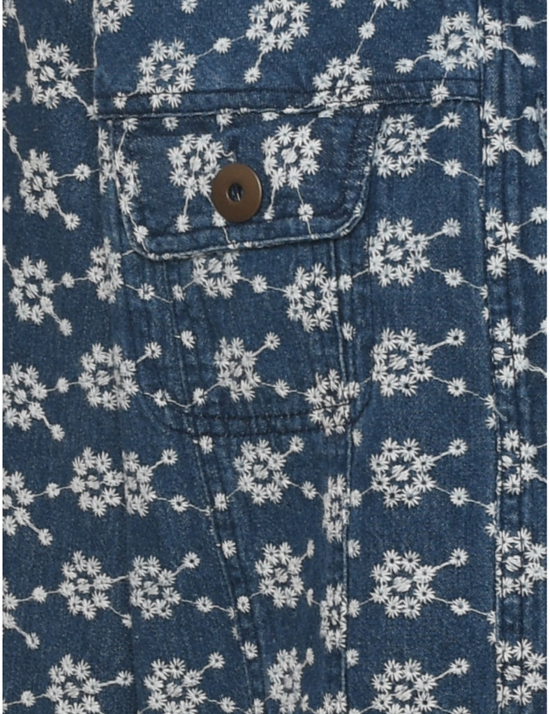 Embroidered Denim Jacket - S