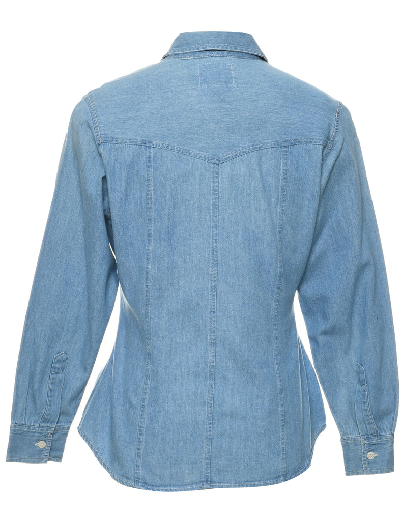 Embroidered Denim Shirt - M