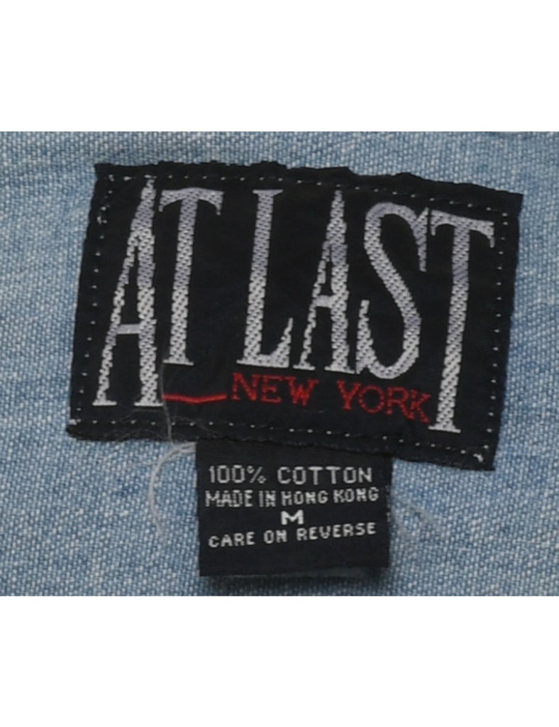 Embroidered Denim Shirt - M