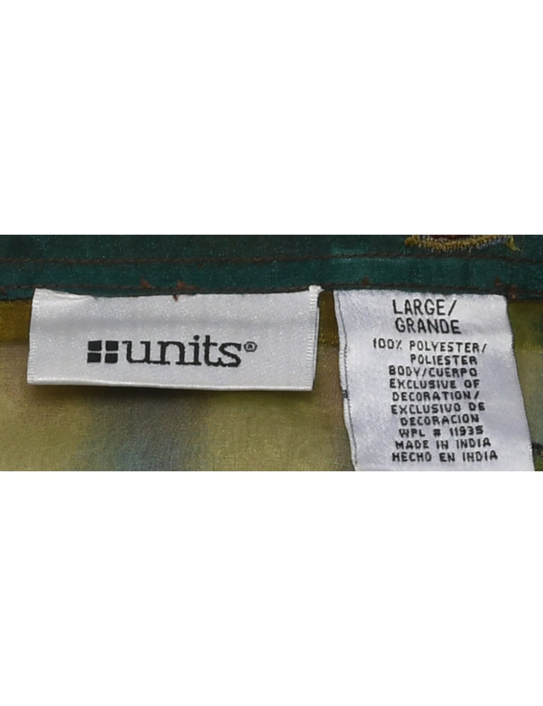 Embroidered Evening Blouse - L