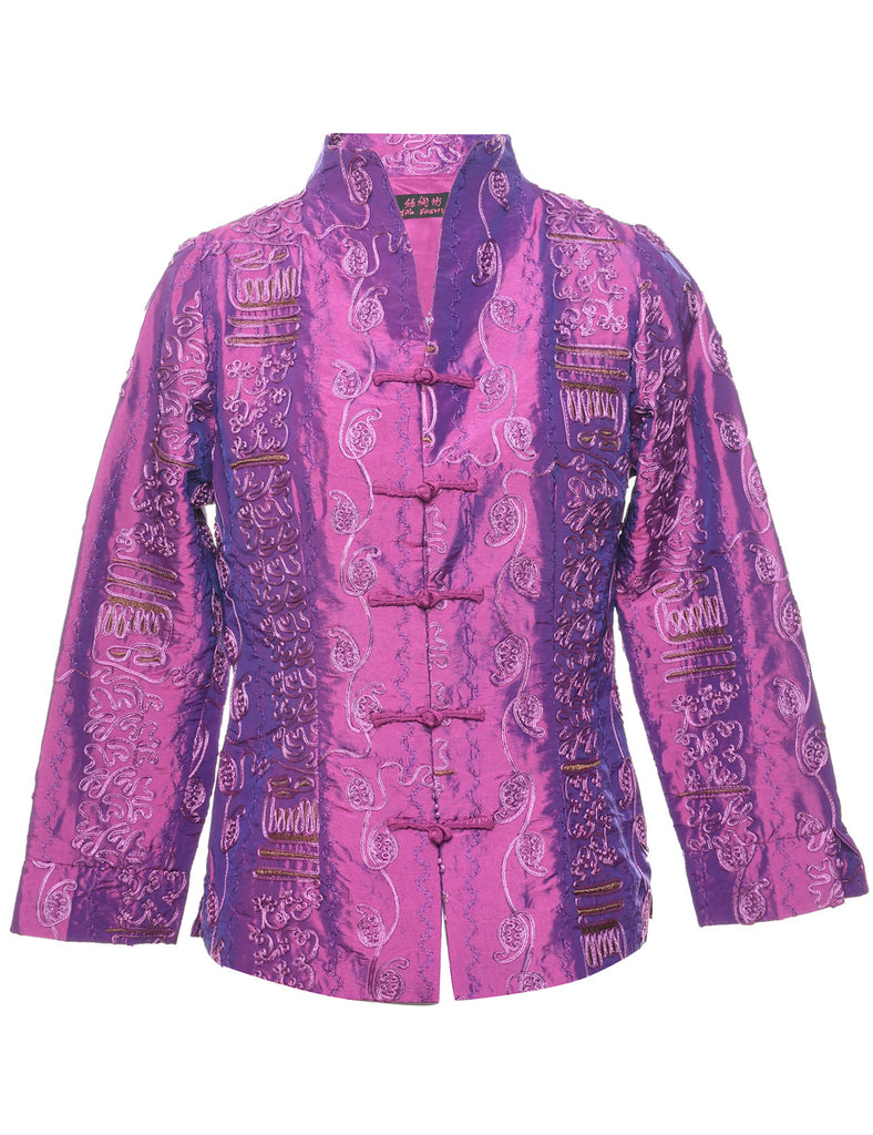 Embroidered Evening Jacket - L