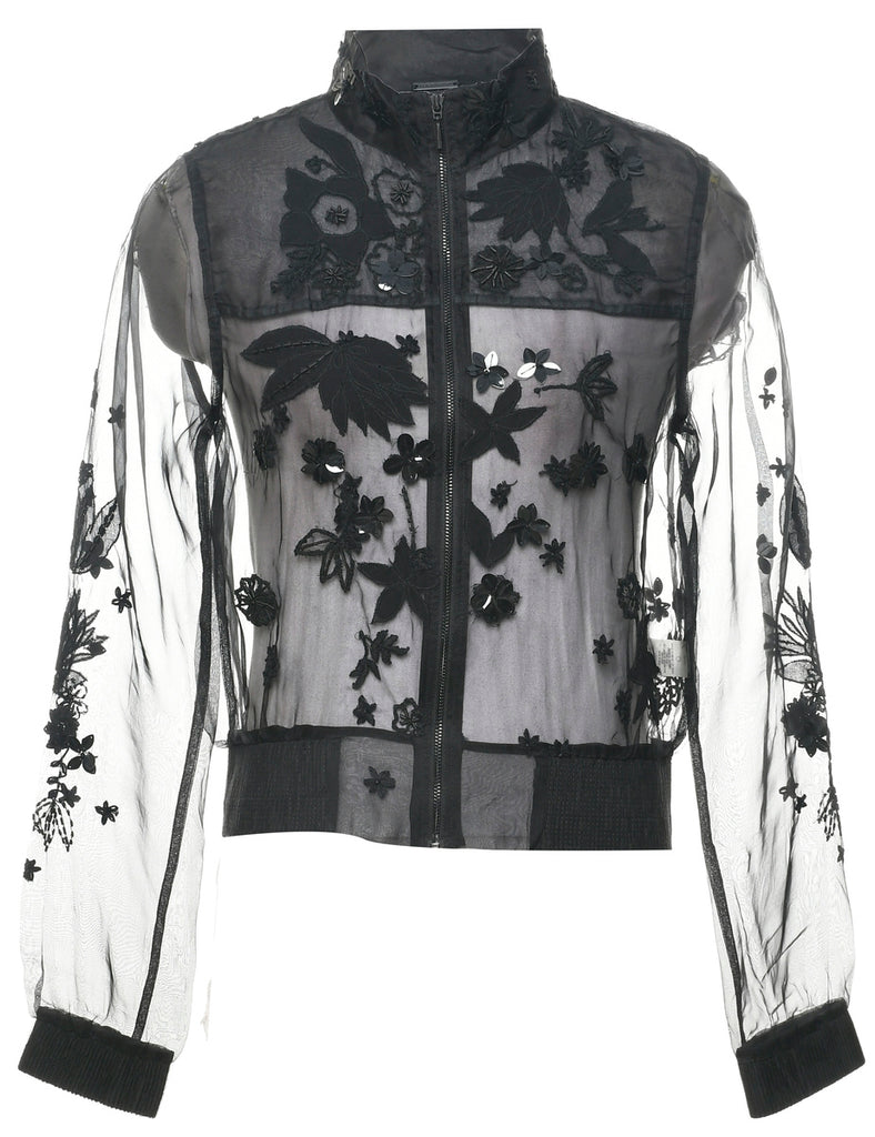 Embroidered Evening Jacket - M