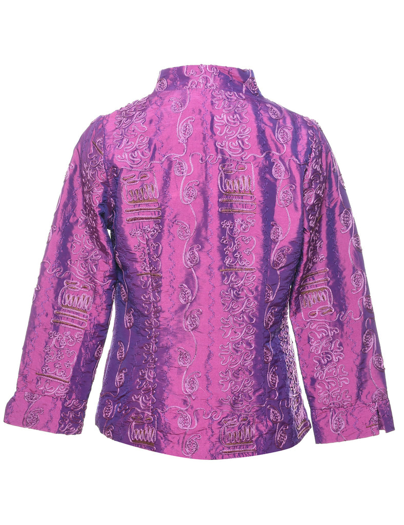 Embroidered Evening Jacket - L