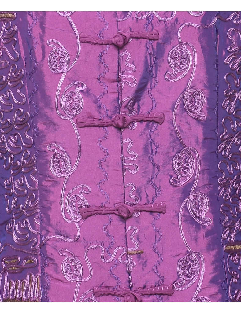 Embroidered Evening Jacket - L