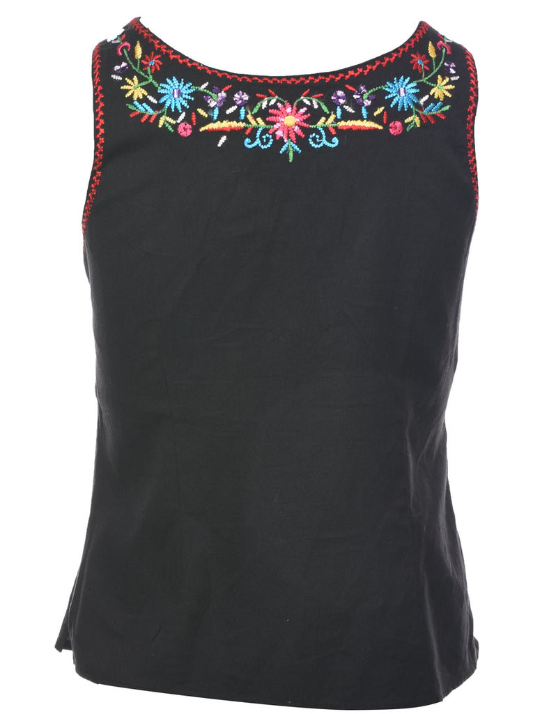 Embroidered Evening Top - L