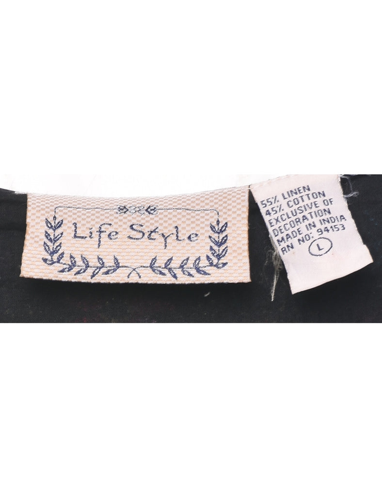 Embroidered Evening Top - L