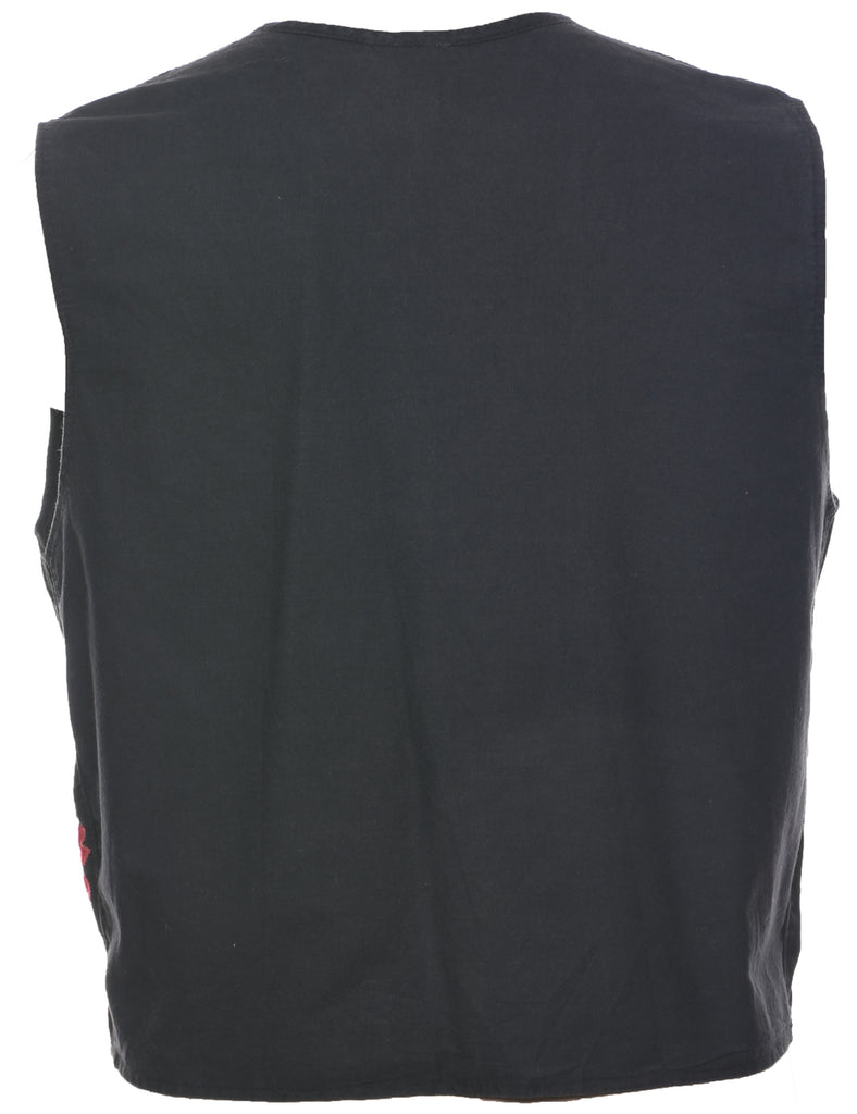 Embroidered Floral Waistcoat - XL
