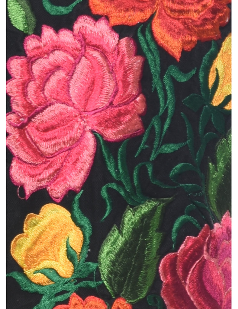 Embroidered Floral Waistcoat - XL