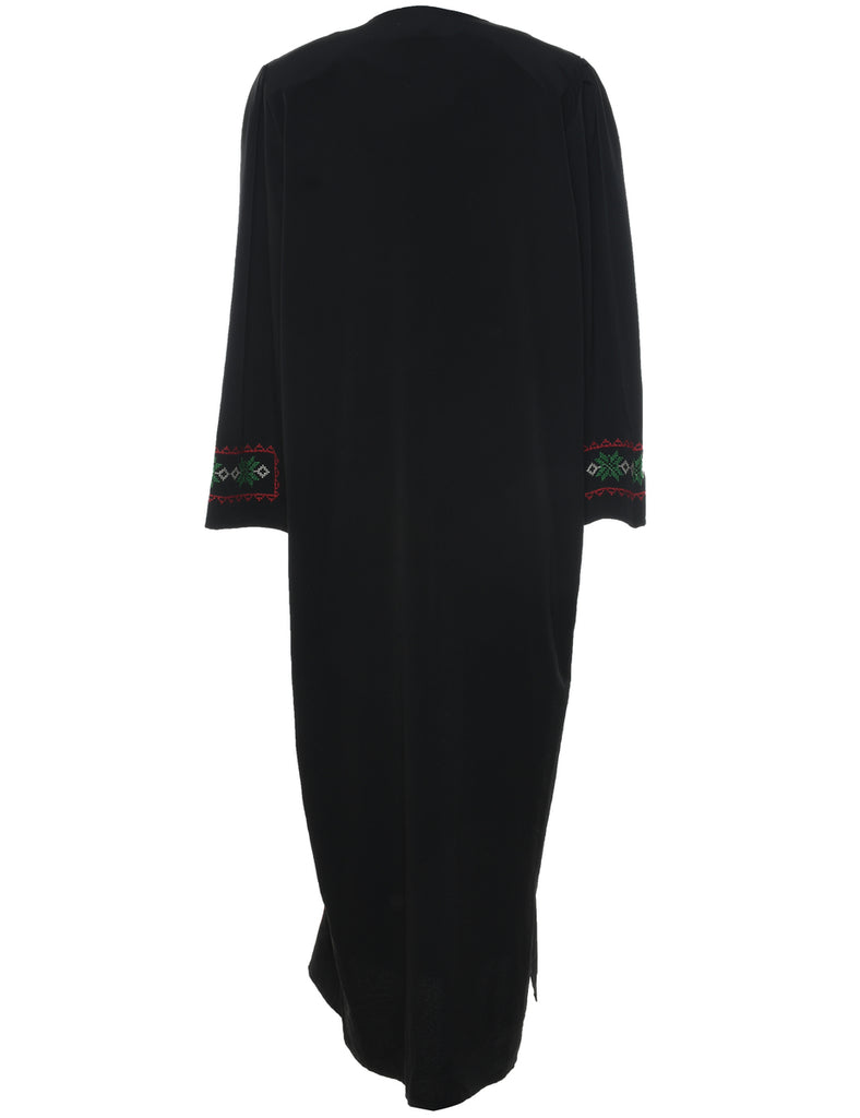 Embroidered Maxi Dress - XL