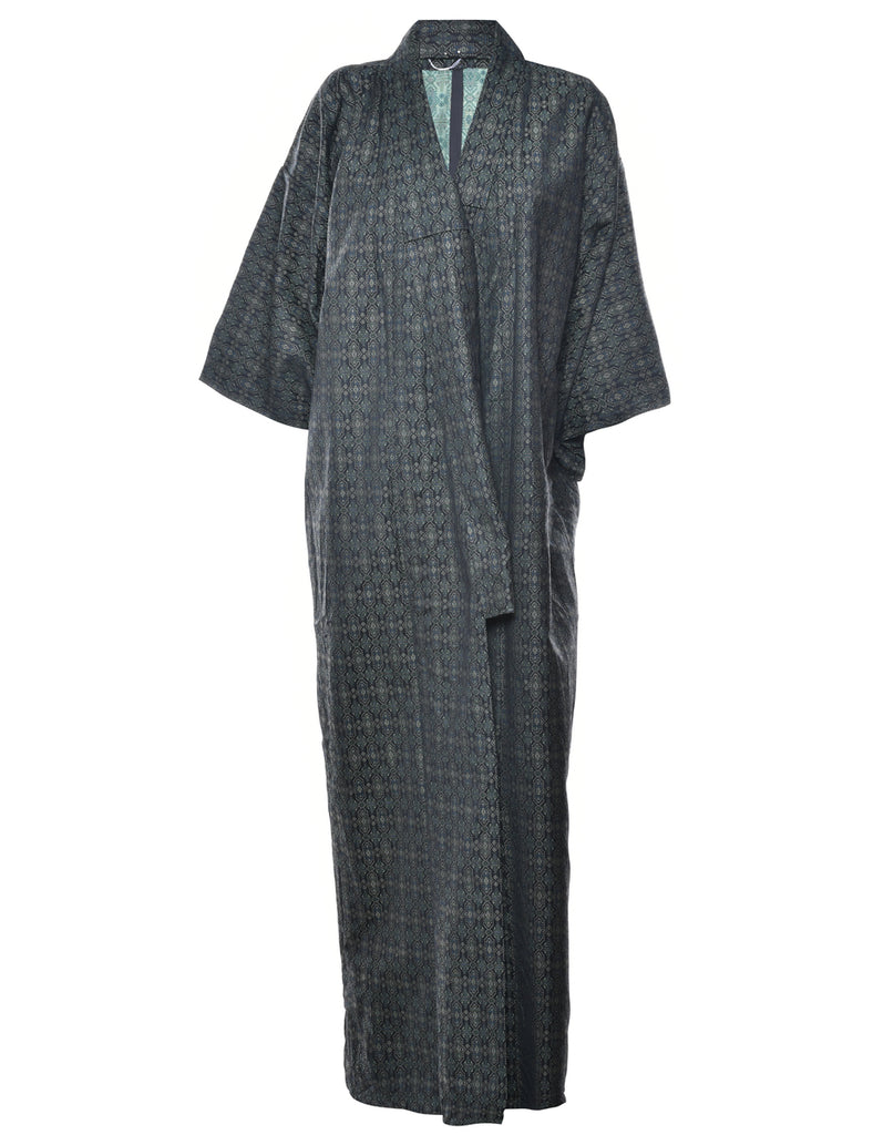 Ethnic Print Full Length Kimono - L