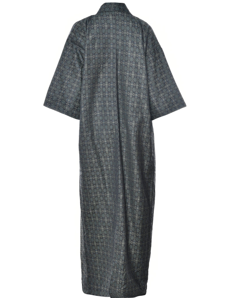 Ethnic Print Full Length Kimono - L