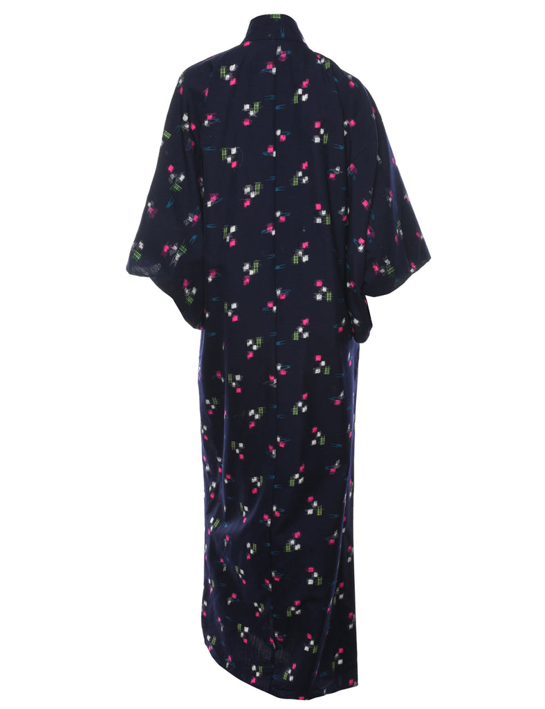 Ethnic Print Full Length Kimono - L