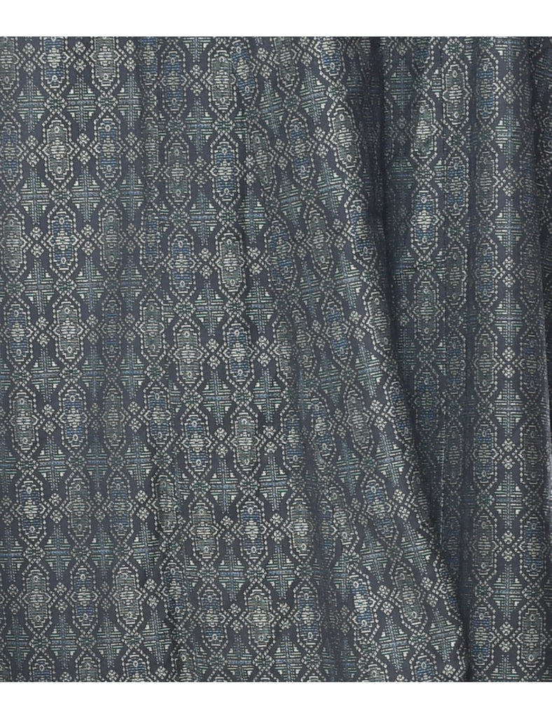 Ethnic Print Full Length Kimono - L