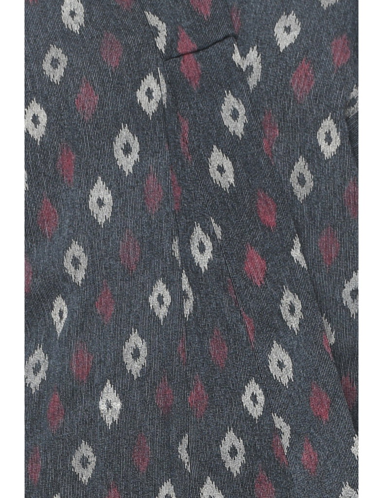 Ethnic Print Full Length Kimono - L