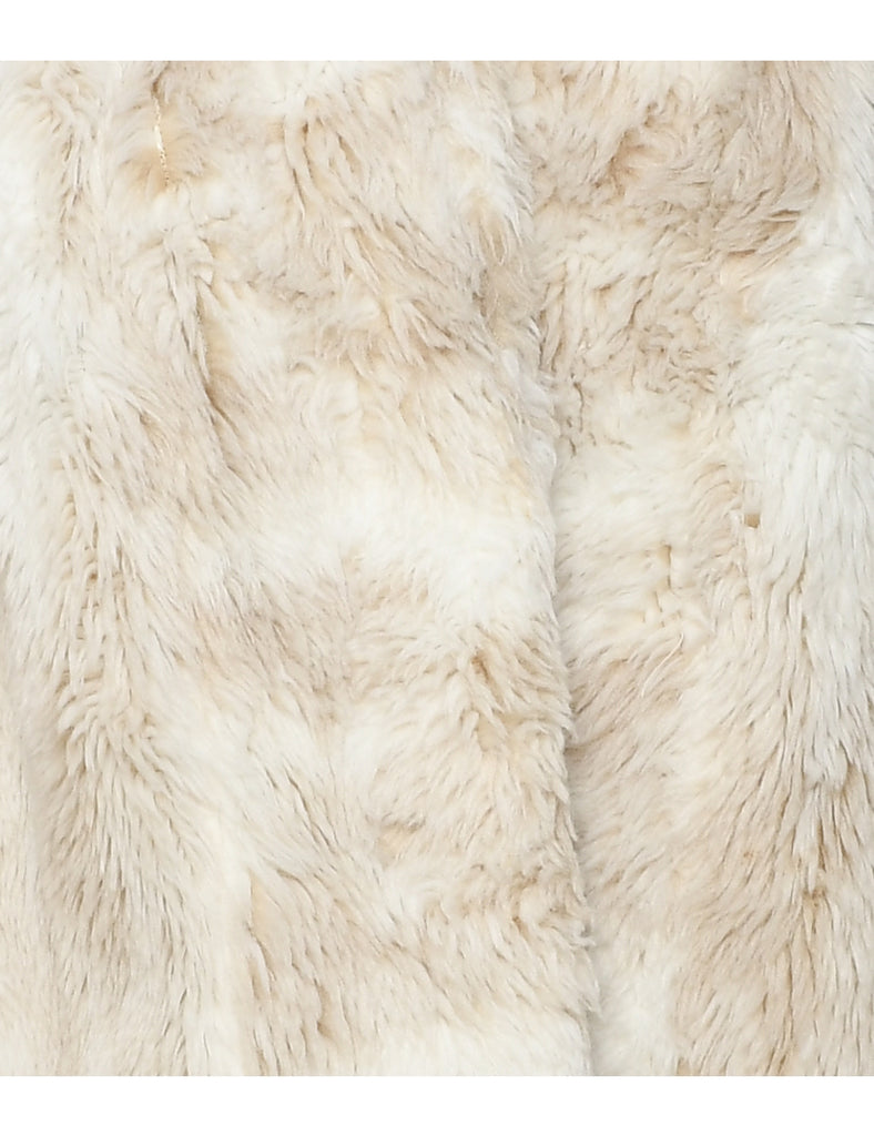 Faux Fur Coat - L