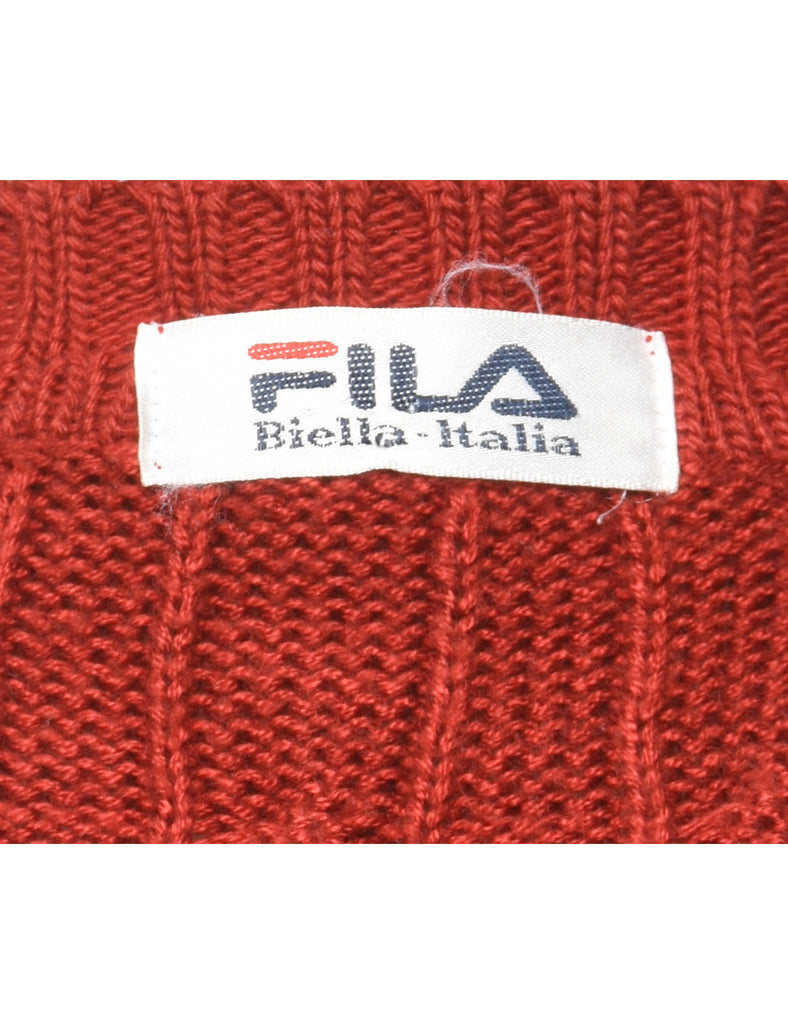 Fila Cable Knit Jumper - L