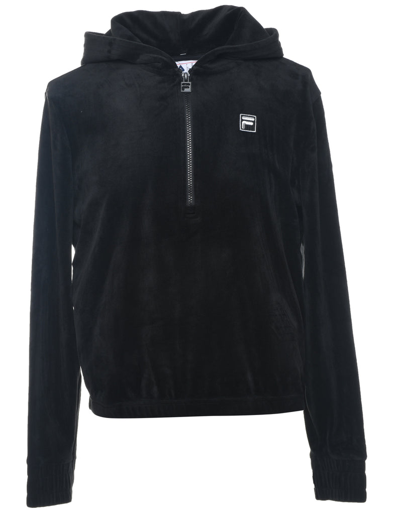 Fila Hooded Y2K Velour Sweatshirt - S