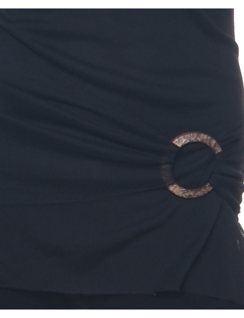 Flared Black Jumpsuit - S