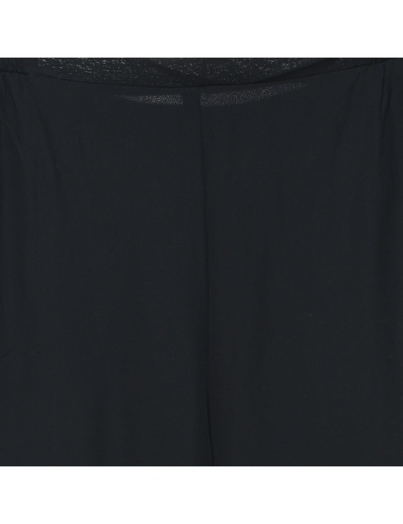 Flared Leg Black Palazzo Trousers - W32 L27