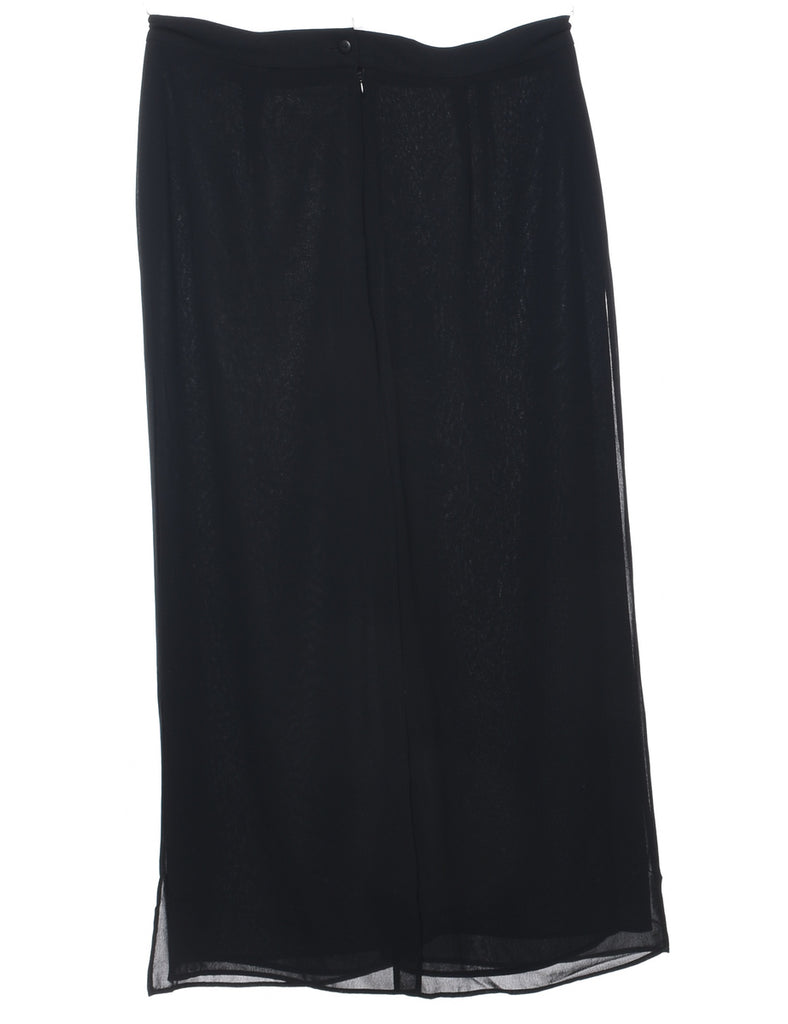 Flared Leg Black Trousers - W35 L26