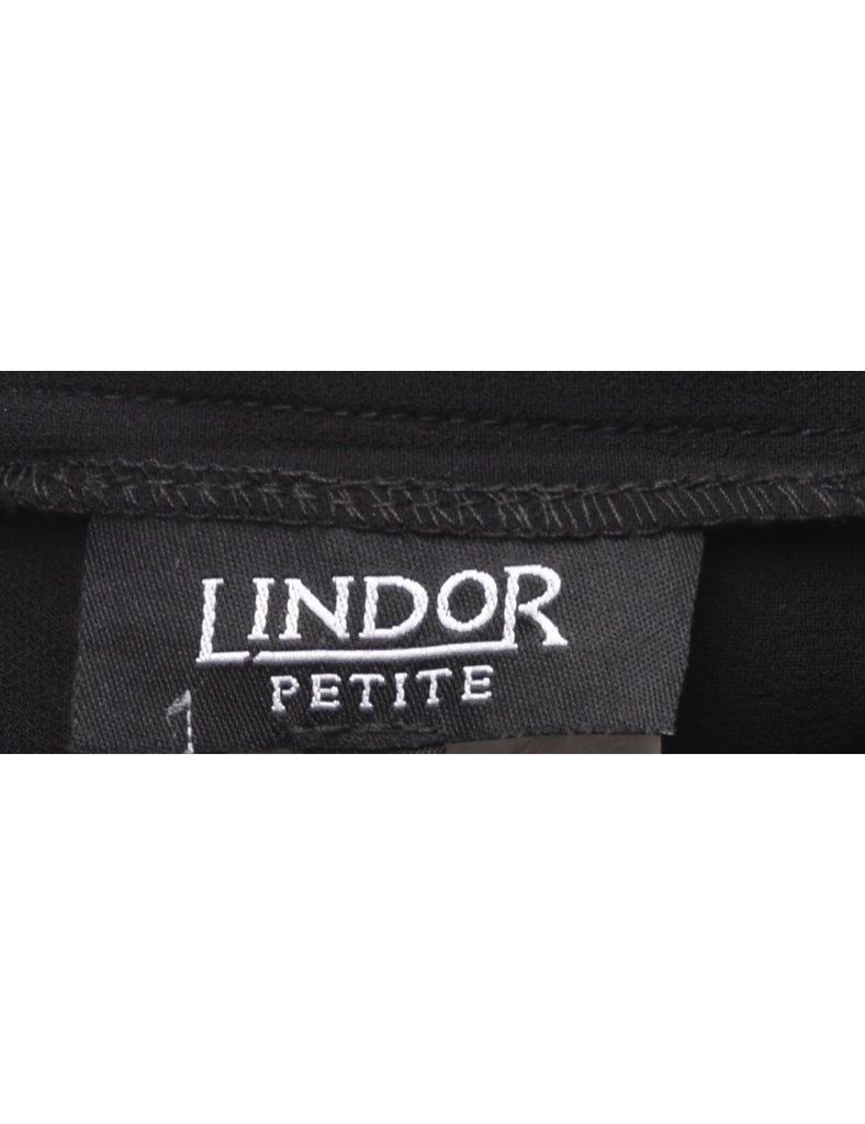 Flared Leg Black Trousers - W35 L26