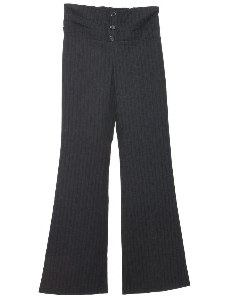 Flared Leg Pinstriped Trousers - W27 L33