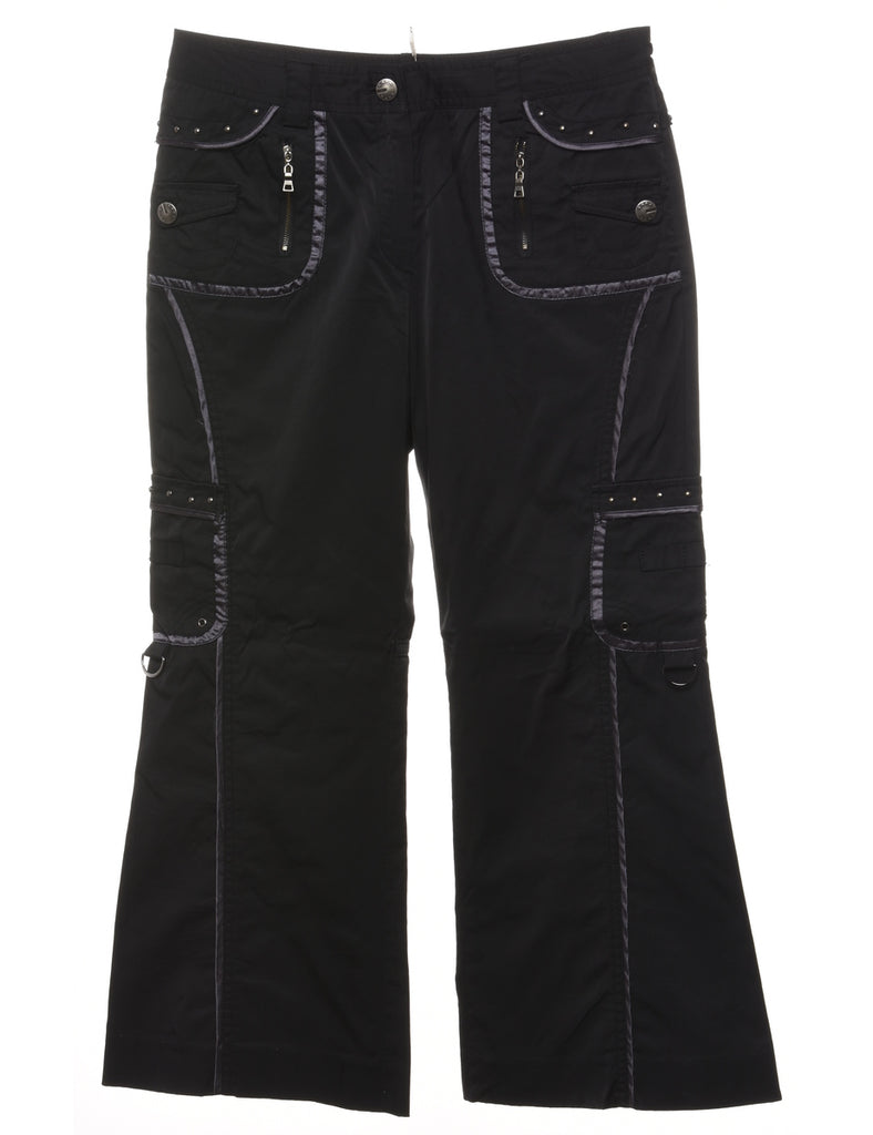 Flared Leg Y2K Cropped Pants - W31 L26