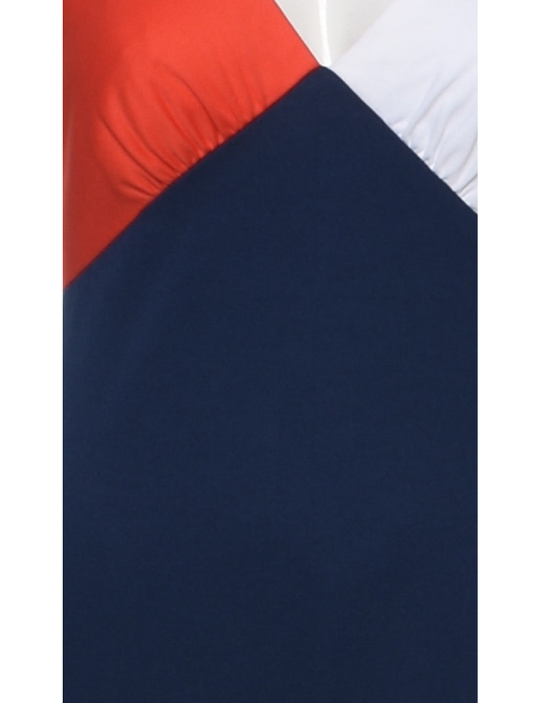Flared Navy Jumpsuit - S