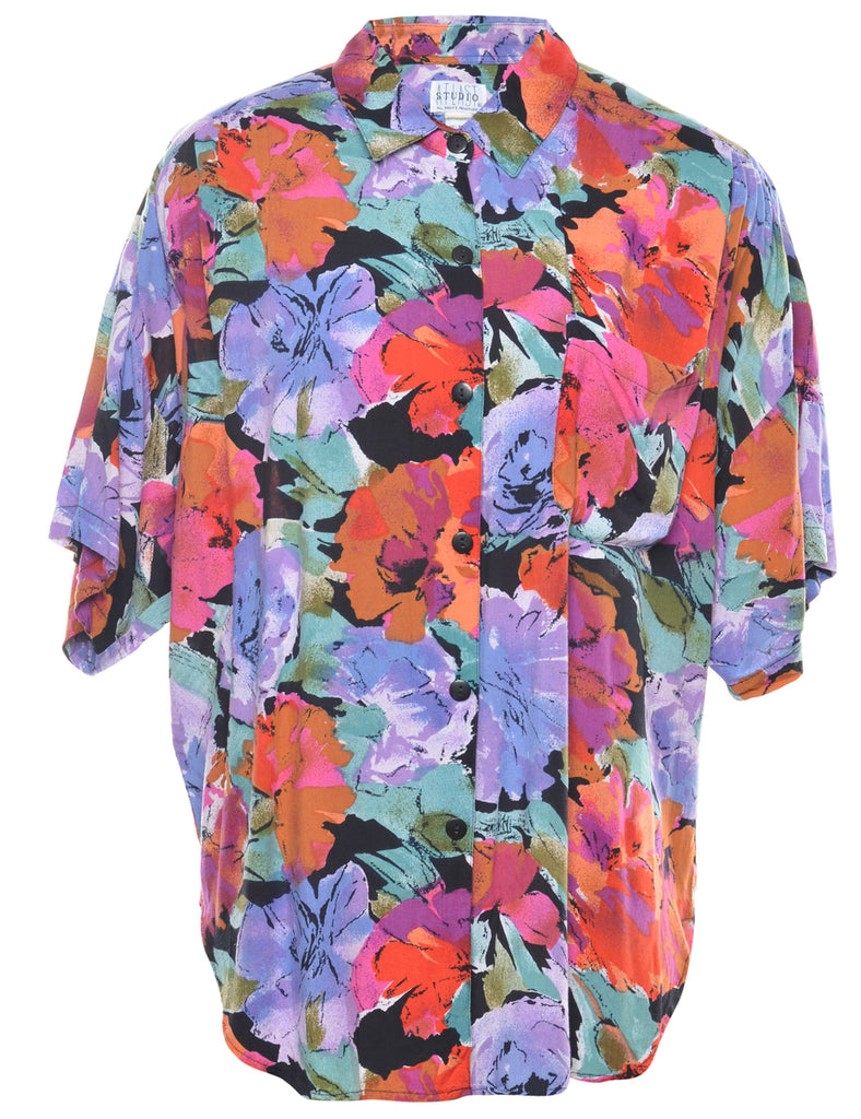 Floral Blouse - L